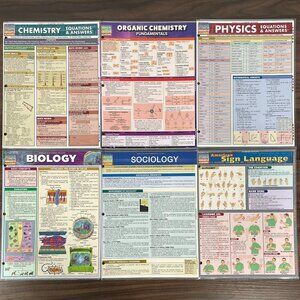 Quick Study Academic Guides Chemistry, OChem, Physics, Biology, Sociology & ASL